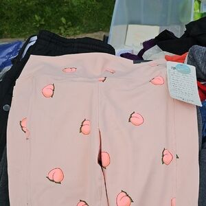 PINK Victoria's Secret Pink Leggings Whimsical Pattern